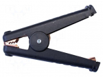 Crocodile clip | 300A | Grip capac: max.41mm | Overall len: 165mm
