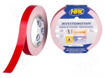 Tape: fixing | W: 19mm | L: 5m | Thk: 1.1mm | double-sided | acrylic | white