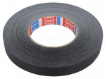 Tape: duct | W: 19mm | L: 50m | Thk: 310um | black | natural rubber | 13%