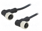 Cable: for sensors/automation | PIN: 4 | M12-M12 | 1m | plug | plug | 250V