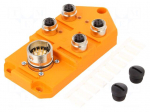 Distribution box | M12 | PIN: 5 | socket | 4A | with LED indicators