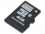 Memory card | industrial | MLC,SD Micro | 4GB | UHS I U1 | 0&divide;70&deg;C