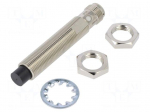Sensor: inductive | Output conf: PNP / NO | 0&divide;16mm | 10&divide;30VDC | M12