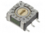 Encoding switch | HEX/BCD | Pos: 16 | SMD | Rcont max: 80m&Omega; | P36