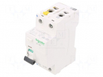 RCD breaker | Inom: 40A | Ires: 30mA | Poles: 2 | 400VAC | IP20 | 1&divide;25mm2