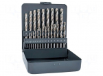 Drill set | for metal | high speed steel | metal case | Pro | 25pcs.