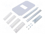 DIN rail frame set with covers