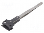 Tweezers | 150mm | for precision works | Blades: wide