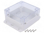 Enclosure: multipurpose | X: 120mm | Y: 120mm | Z: 60mm | polycarbonate