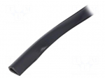 Hole and edge shield | PVC | L: 10m | black | H: 13mm | W: 6.5mm | -30&divide;70&deg;C