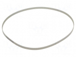 Timing belt | AT5 | W: 16mm | H: 2.7mm | Lw: 1500mm | Tooth height: 1.2mm