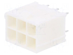 Connector: wire-board | socket | male | PIN: 6 | Mini-Fit Jr | straight