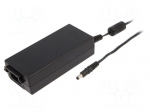 Power supply: switching | 24VDC | 3.54A | Out: 5,5/2,5 | 85W | 80&divide;264VAC