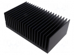 Heatsink: extruded | grilled | black | L: 150mm | W: 250mm | H: 83mm