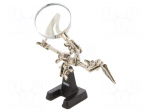 PCB holder with magnifying glass | third hand | Mag: x4
