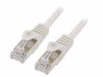 Patch cord | F/UTP | Cat: 6 | RJ45 plug | stranded | CCA | 7.5m | PVC | grey