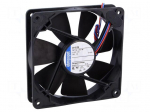 Fan: DC | axial | 12VDC | 119x119x25mm | 140m3/h | 38dBA | ball | 2400rpm