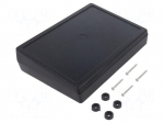 Enclosure: desktop | X: 139.5mm | Y: 190mm | Z: 49mm | ABS | black