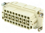 Connector: HDC | contact insert | female | 16A | 500V | Han&reg; EE | PIN: 32