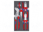 Tools set: pliers | in a foam tray