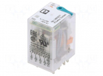 Relay: industrial | 4PDT | Ucoil: 24VDC | 6A/250VAC | 6A/250VDC | socket