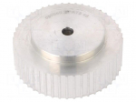 Belt pulley | AT5 | W: 16mm | whell width: 27mm | &Oslash;: 75.15mm | aluminium