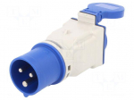 Connector: AC supply | adapter | male/female | 16A | 230VAC | IEC 60309