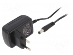 Power supply: switching | mains,plug-in | 12VDC | 1A | 12W | 83.3%