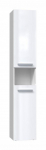 Bathroom cabinet NEL III 31x30x174 cm, white, glossy