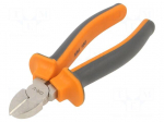 Pliers | end,cutting | anti-slip handles,satin | 160mm