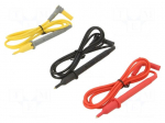 Test lead | Inom: 10A | Len: 1m | banana 4mm plug,test probe