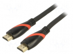 Cable | HDMI plug,both sides | PVC | HDMI 1.4 | 3m | black | Core: Cu