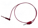 Test lead | 3A | clip-on hook probe,banana plug 4mm | Urated: 300V