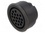 Connector: circular | female | contact insert | UIC558 | PIN: 13 | 10A