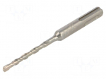 Drill bit | for concrete,impact | &Oslash;: 5mm | L: 110mm | SDS-Plus&reg;