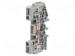 Splice terminal: rail | URTK | 41A | 500V | for DIN rail mounting