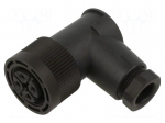 Connector: M18 | plug | female | 250V | 5A | IP67 | PIN: 4 | 714 | for cable