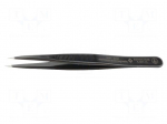 Tweezers | Blade tip shape: sharp | Tweezers len: 110mm | ESD