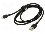 Cable | USB 2.0 | USB A plug,USB B micro plug | 1.2m | black | 480Mbps