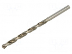 Drill bit | for metal | &Oslash;: 8mm | L: 165mm | high speed steel | blister