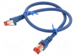 Patch cord | S/FTP | Cat: 6 | RJ45 plug,both sides | stranded | Cu | 0.5m