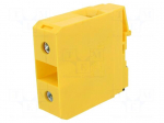 Splice terminal: rail | 269A | 690V | screw terminal | yellow | ways: 1