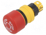 Switch: emergency stop | 16mm | Stabl.pos: 2 | red | none | 61 | Pos: 2