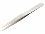 Tweezers | 120mm | for precision works | Blade tip shape: sharp