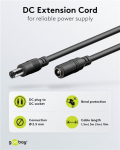 Pikenduskaabel LED/CCTV, 5,5&times;2,5 mm, 10 m, pistik-pesa | Goobay
