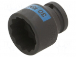 Socket spanner,impact | 30mm | 1/2" | Socket bit length: 44mm | short