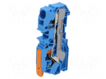 Splice terminal: rail | 2110 | 57A | 600V | push-in | blue | 0.5&divide;16mm2
