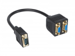 &Uuml;hendused // Different Audio, Video, Data connection plug and sockets // 92-168# Rozgałęźnik vga  wtyk vga - 2 gniazda vga