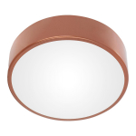 OVO plafon 3xE27, 3x24W, miedziana stal, klosz plastikowy matowy, IP54, - 400