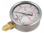 Glycerin manometer | 0&divide;250bar | bottom connection | 63mm | Class: 1.6